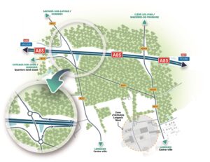 A85 Demi-diffuseur Langeais Nord - plan
